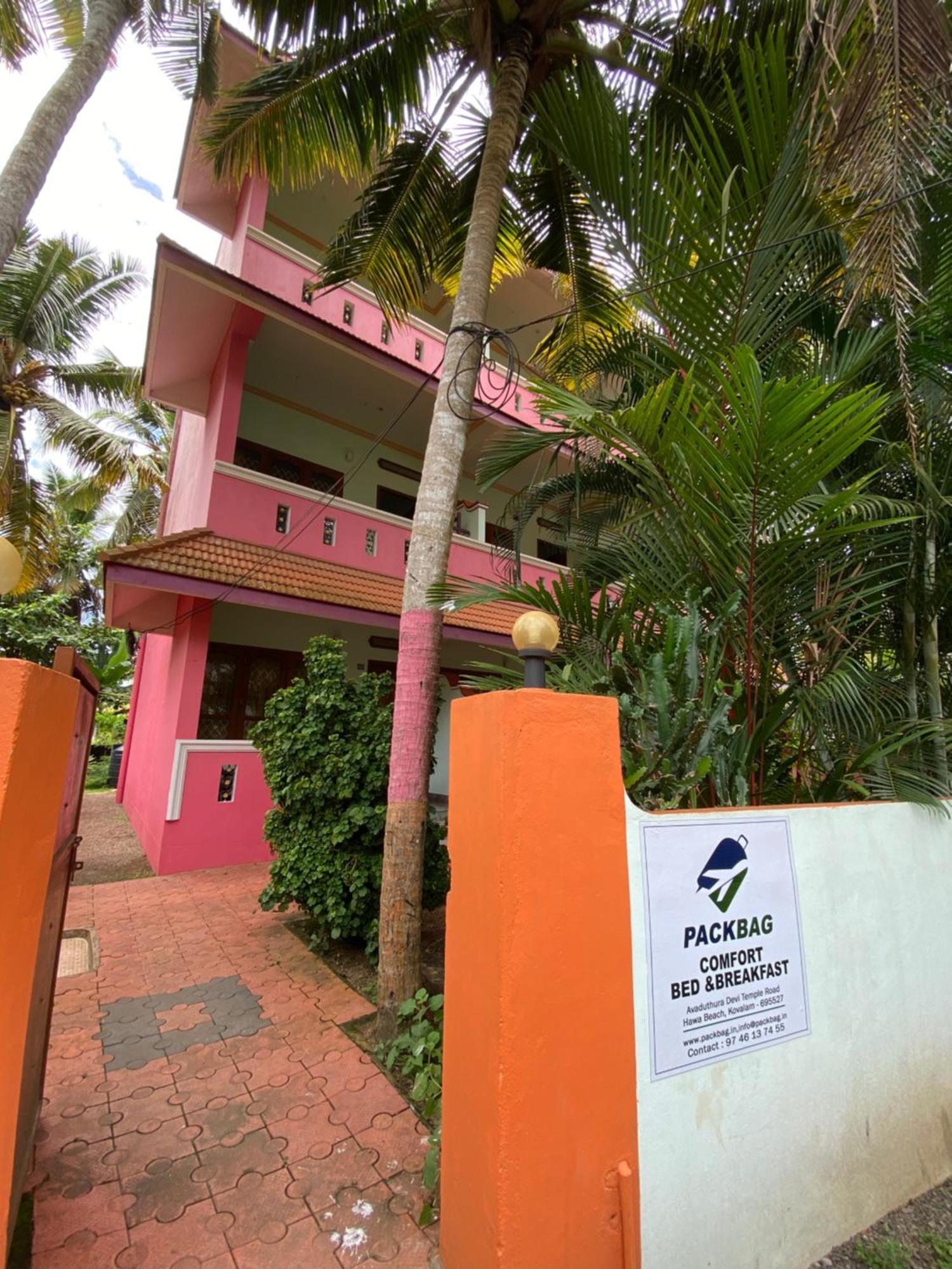 Packbag Comfort Bed & Breakfast Kovalam Luaran gambar