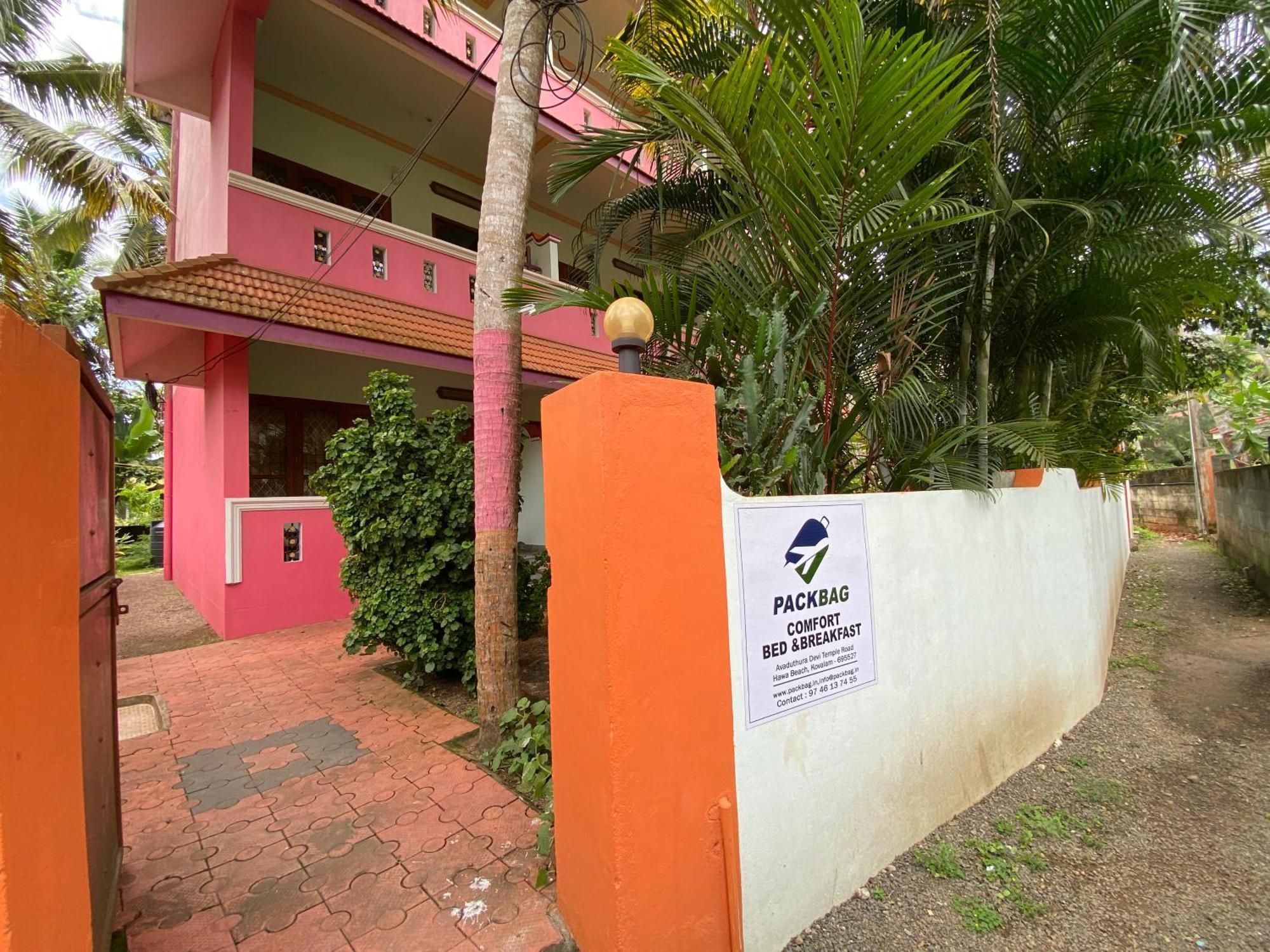 Packbag Comfort Bed & Breakfast Kovalam Luaran gambar
